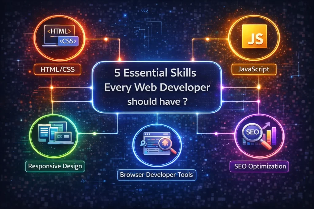 What are 5 essential skills every Web Developer should have?
